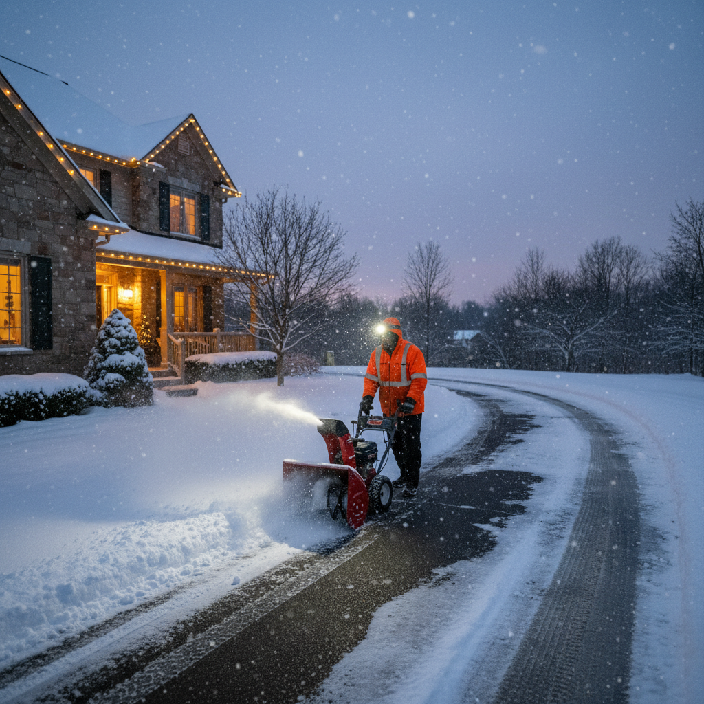 Snow removal in Northville MI